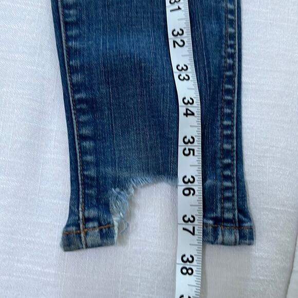 Madewell 10in High-Rise Skinny Chewed Hem Denim Jeans Size 25 - Picture 14 of 16